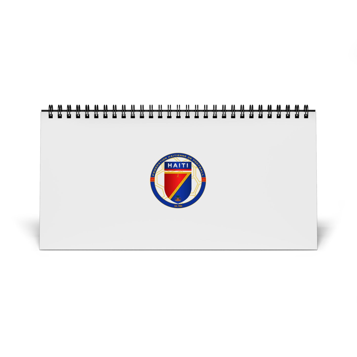 Haiti Desk Calendar 2026 — Desktop Grid Planner with Haiti Crest